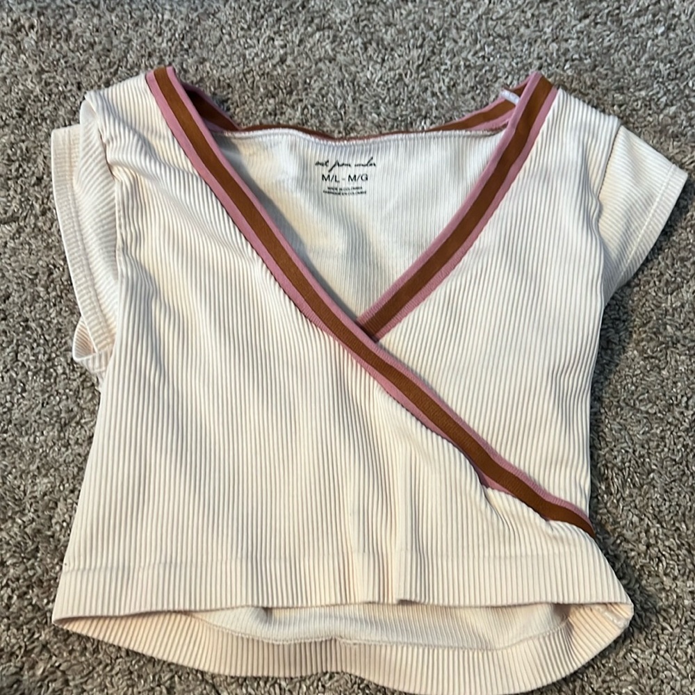 Out from under crop top
